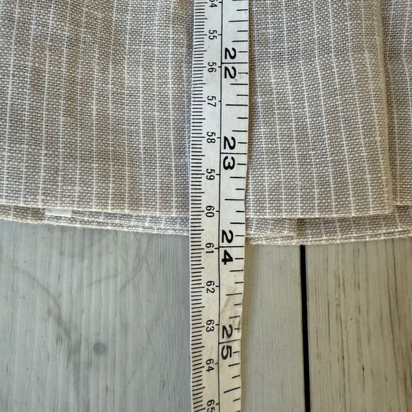 Pendleton Linen Blazer Women’s Size 10 Cream Pin Stripe Blazer Academia Preppy - Picture 10 of 12